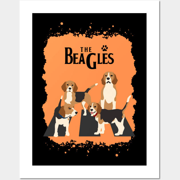 The Beagles Wall Art by TheRealGWon